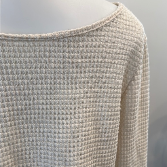 SHEIN Curve 3XL Women's Cream Cropped Knit Sweater - Picture 3 of 4